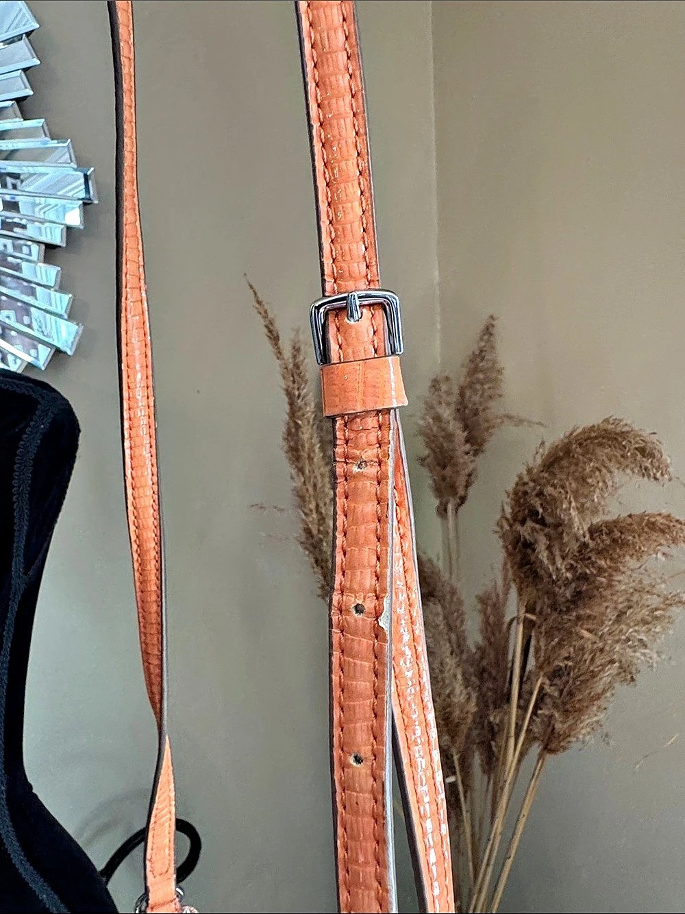Guess Floral Crossbody Bag in Orange & Pink - Picture 8 of 9